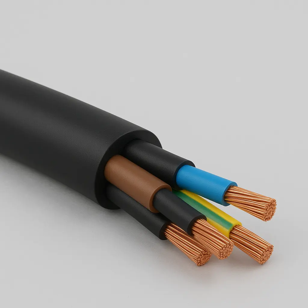 4.0MM FLEXIBLE CORD, 4 CORE