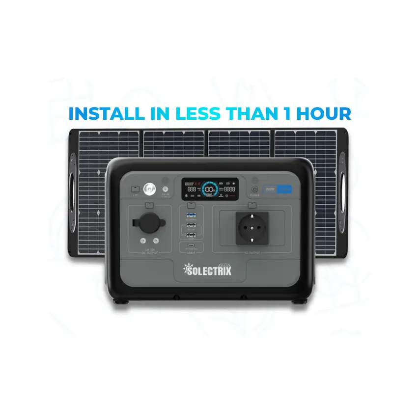 SOLECTRIX Rapid Power Solar System w/ 1 x 200Watt Panel