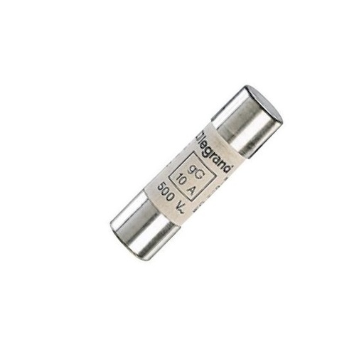 [13310] 10A, 500V CYLINDRICAL FUSE, TYPE gG 10 X 38 HRC