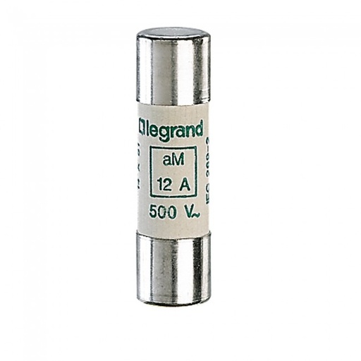 [14012] 12A, 500V CYLINDRICAL FUSE, TYPE aM 14 X 51 HRC