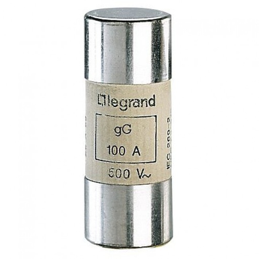[15396] 100A, 500V CYLINDRICAL FUSE, TYPE gG 22 X 58 HRC 