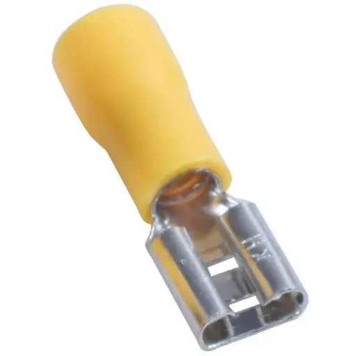 [LV5.5-5A] FDD5.5-250, INSULATED FEMALE LUG, YELLOW