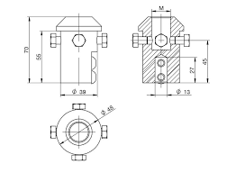 BRASS ADAPTOR,  M20 > 1-1/2" MAST