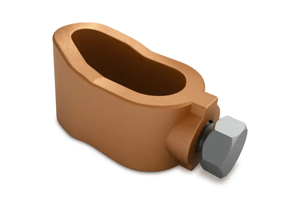 NAVAL BRASS, 8 DIA. CABLE/TEST CLAMP