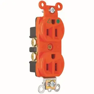 DUPLEX RECEPTACLE ORANGE - P&S