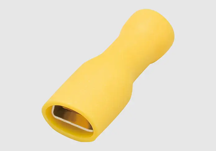 FDFD5.5-250, FULLY INSULATED FEMALE LUG, YELLOW