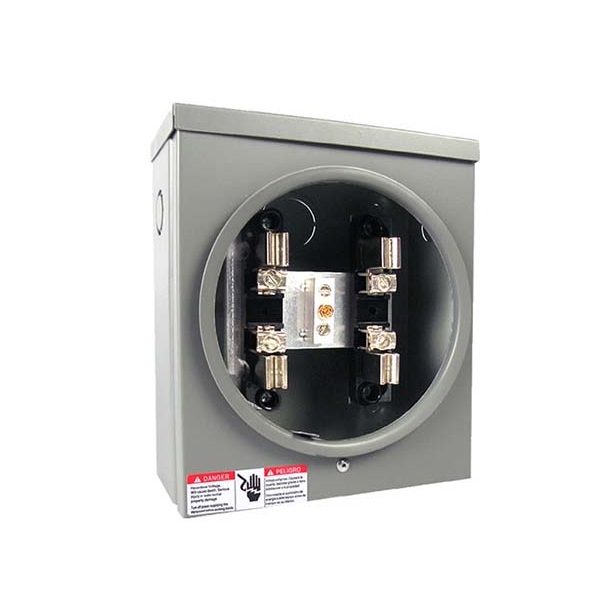 100A ,4 JAW SQUARE METER SOCKET, QUALECTRIX *NET
