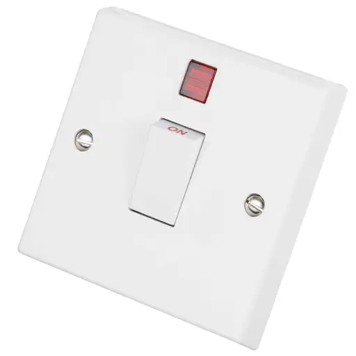 20A DP PILOT LIGHT SWITCH W/NEON (D1060) (A061) 