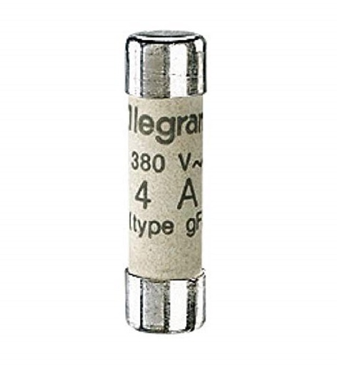 [12304] 4A, 250V DOMESTIC CARTRIDGE FUSE, CYLINDRICAL 8.5 