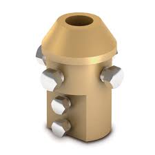 [AT-011A] BRASS ADAPTOR,  M20 > 1-1/2" MAST