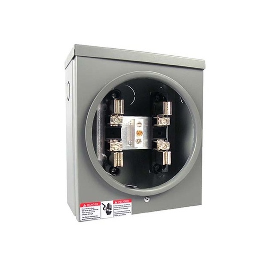 [QX100] 100A ,4 JAW SQUARE METER SOCKET, QUALECTRIX 