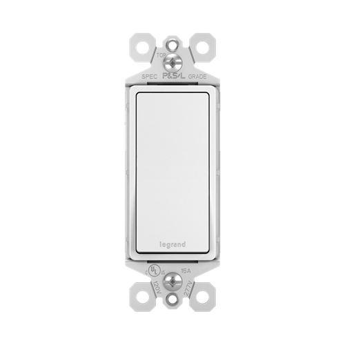 [TM873W] 3-WAY, 15A DECORA SWITCH, WHITE, PASS & SEYMOUR, 10P/PK *NET